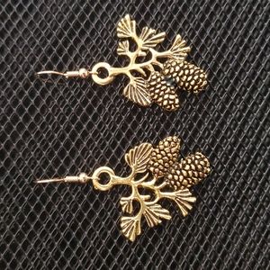 3/$20 | Pine cone earrings